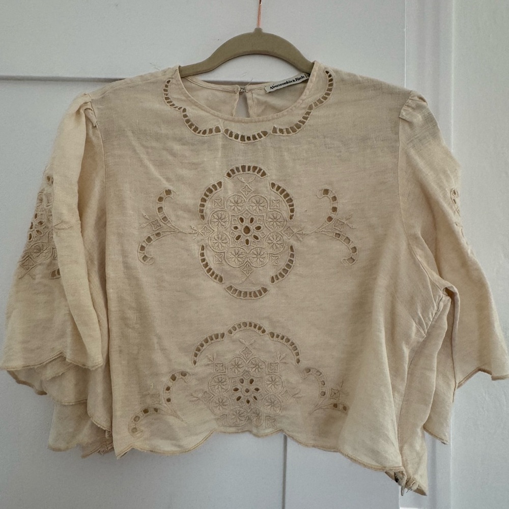 Abercrombie & Fitch Cream Blouse